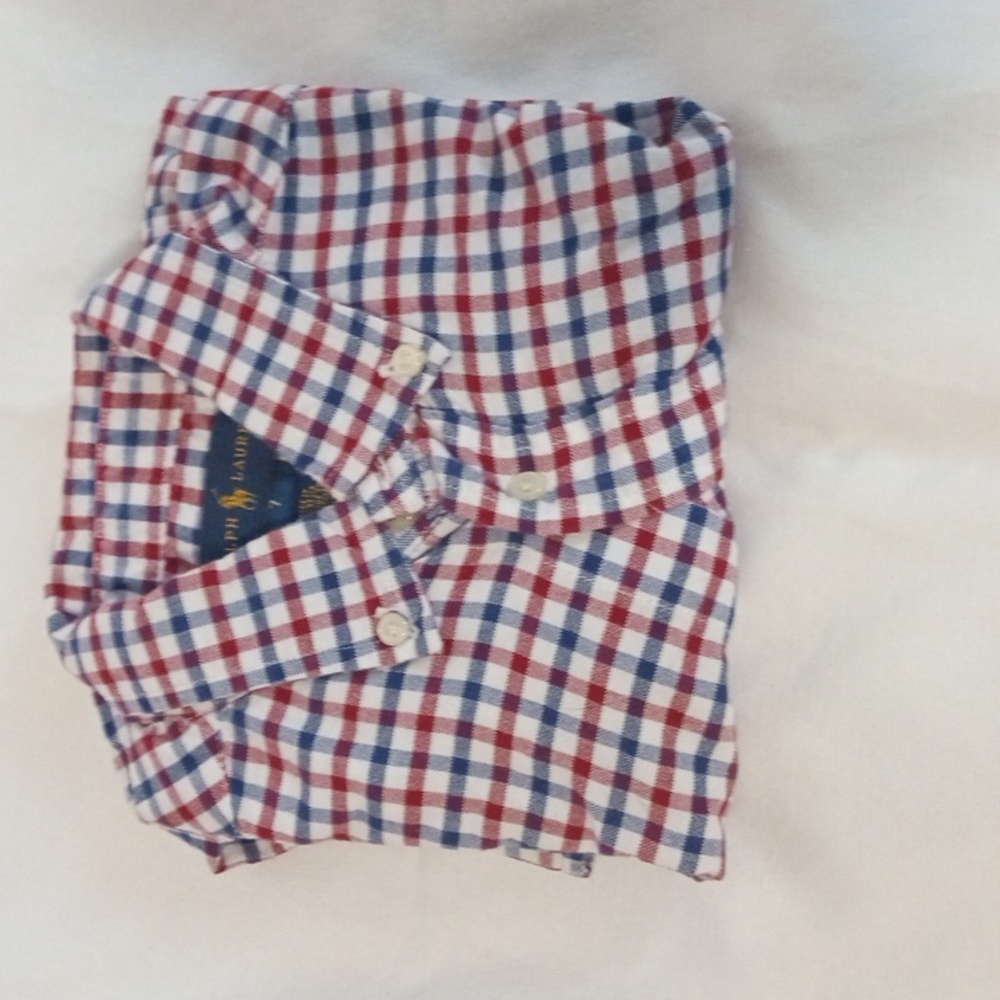 Ralph Lauren button down long sleeve-size 7